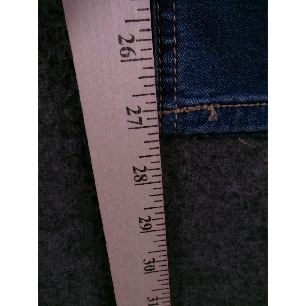 Terra Sky Jeans Women 24W Petite Blue Regular Straight High Rise Tummy Control - Picture 8 of 16